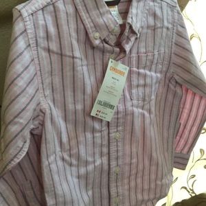 Brand New Pink Button Down Gymboree Long Sleeve